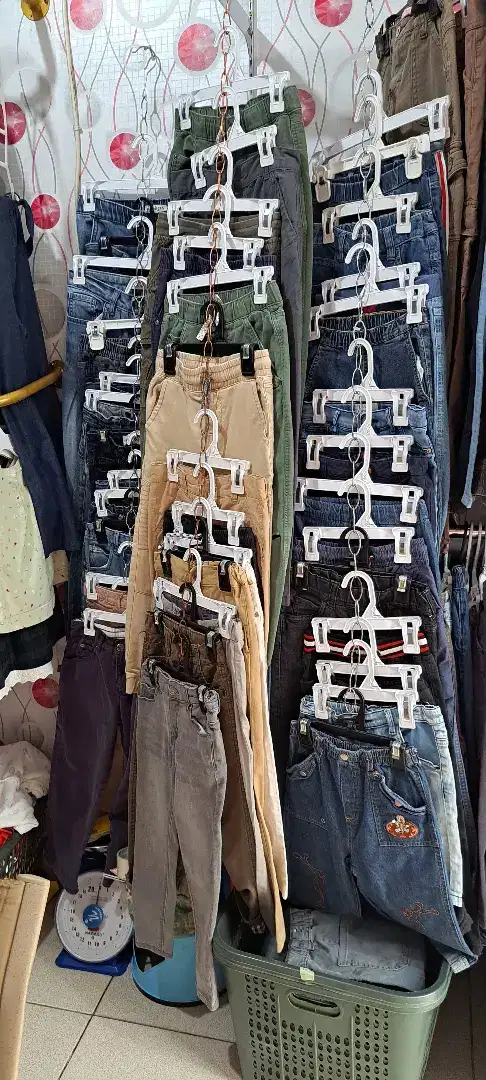 BAJU ANAK CELANA JINS CARGO BAHAN -+500 PCS PAKET USAHA UNTUK JUALAN