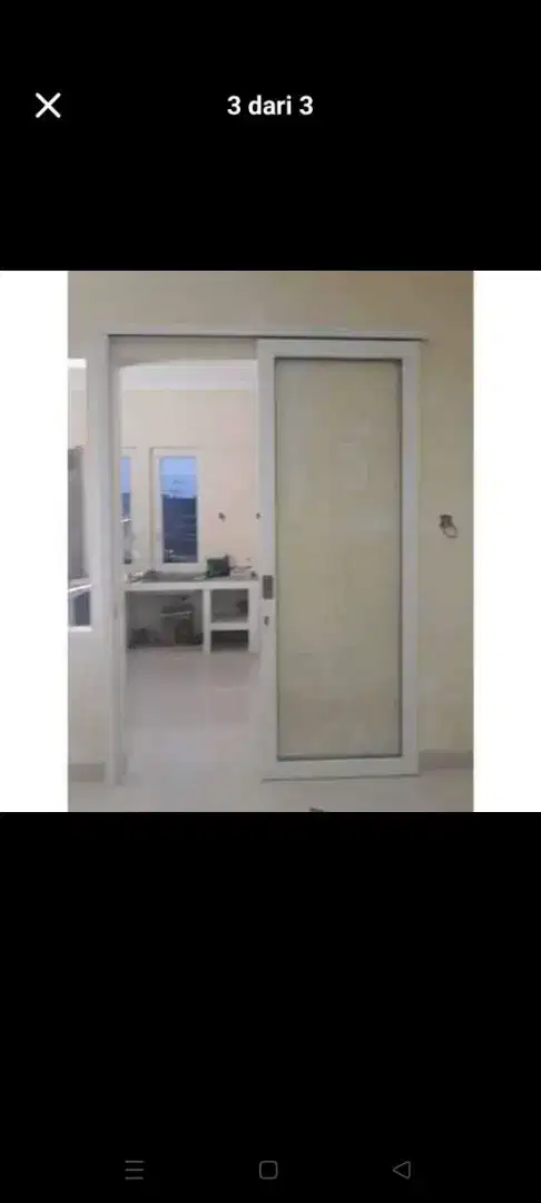 Jual kusen pintu jendela aluminium + pemasangan