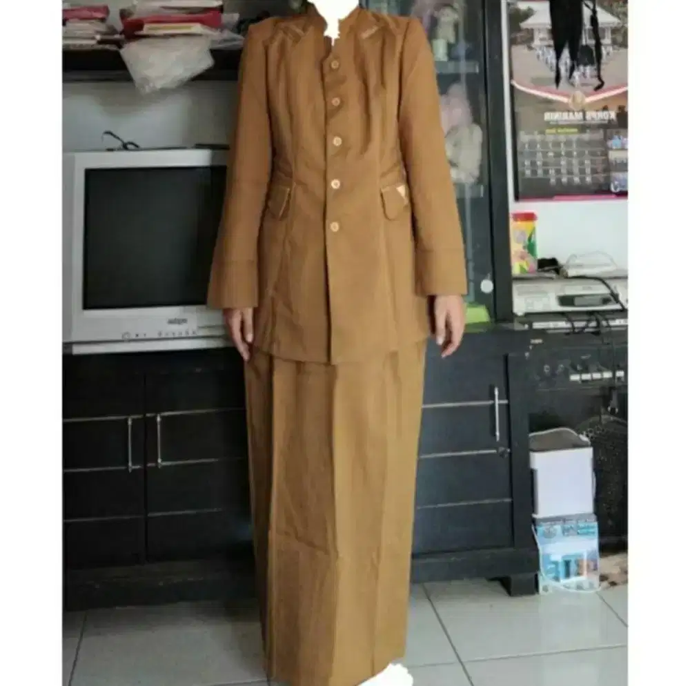 SETELAN BAJU SERAGAM BLAZER ROK SPAN GURU PNS PEMDA (PDH / PDL) MURAH