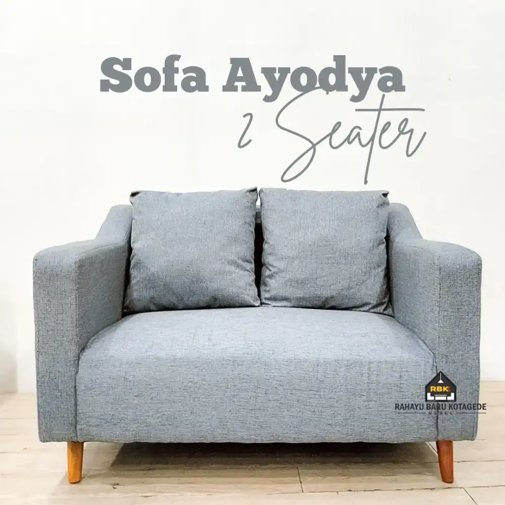 SOFA AYODYA 2 SEATER SCANDINAVIAN SOFA TAMU MURAH JOGJA