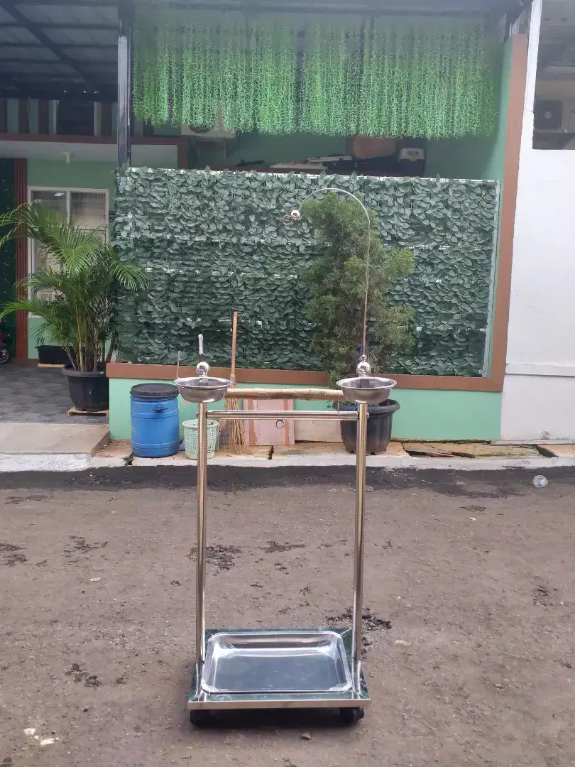 (COD) Tangkringan Stainless Burung Parrot