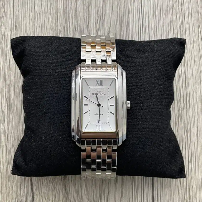 Jam Tangan Pria Continental Tank Sapphire Glass