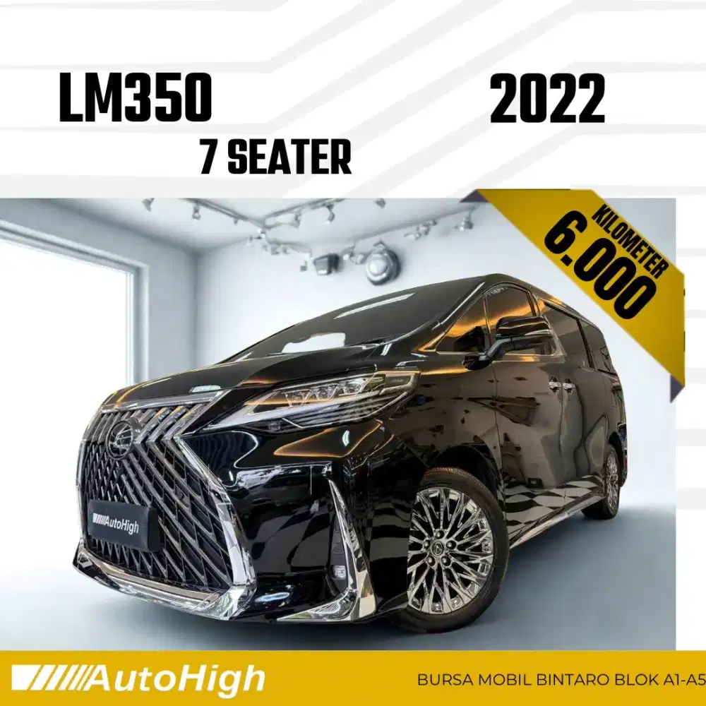 DP10% [Km6.000] LM350 7Seater 2022 Black / LM 350 Reg 2023 #AUTOHIGH
