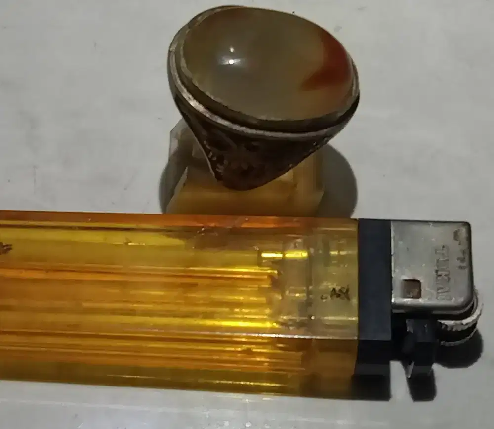 Batu cincin akik anggur motif