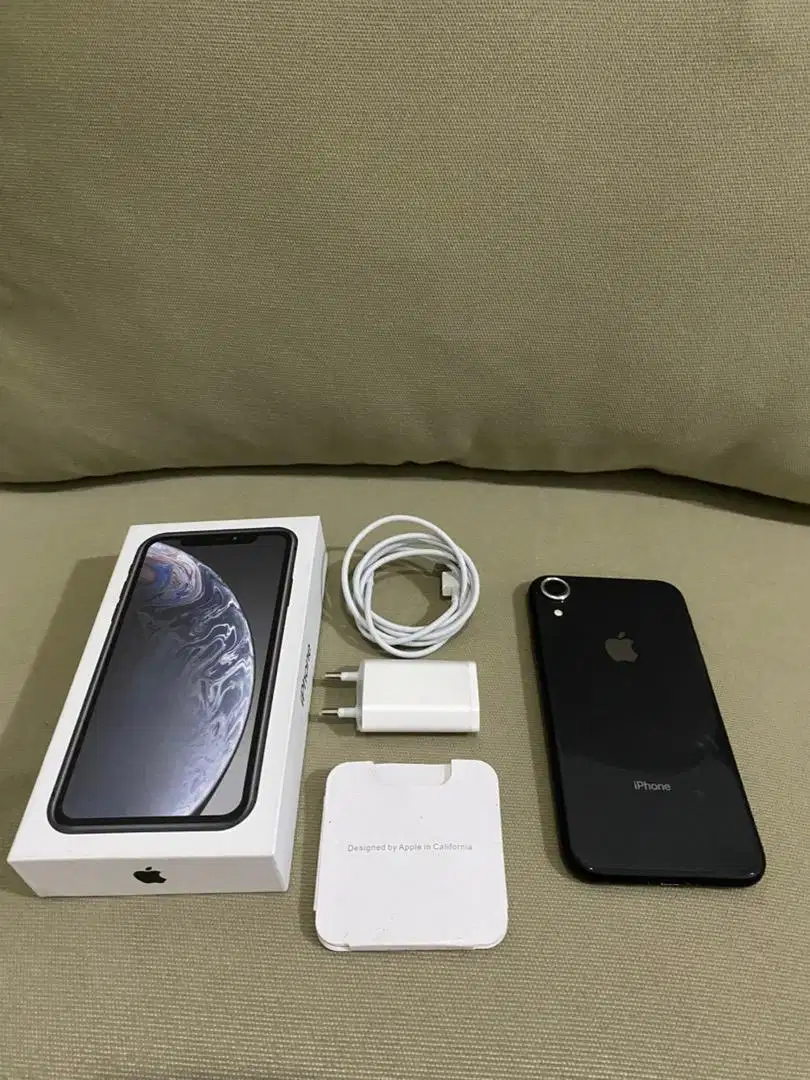 iphone xr black fullset all operator istimewa