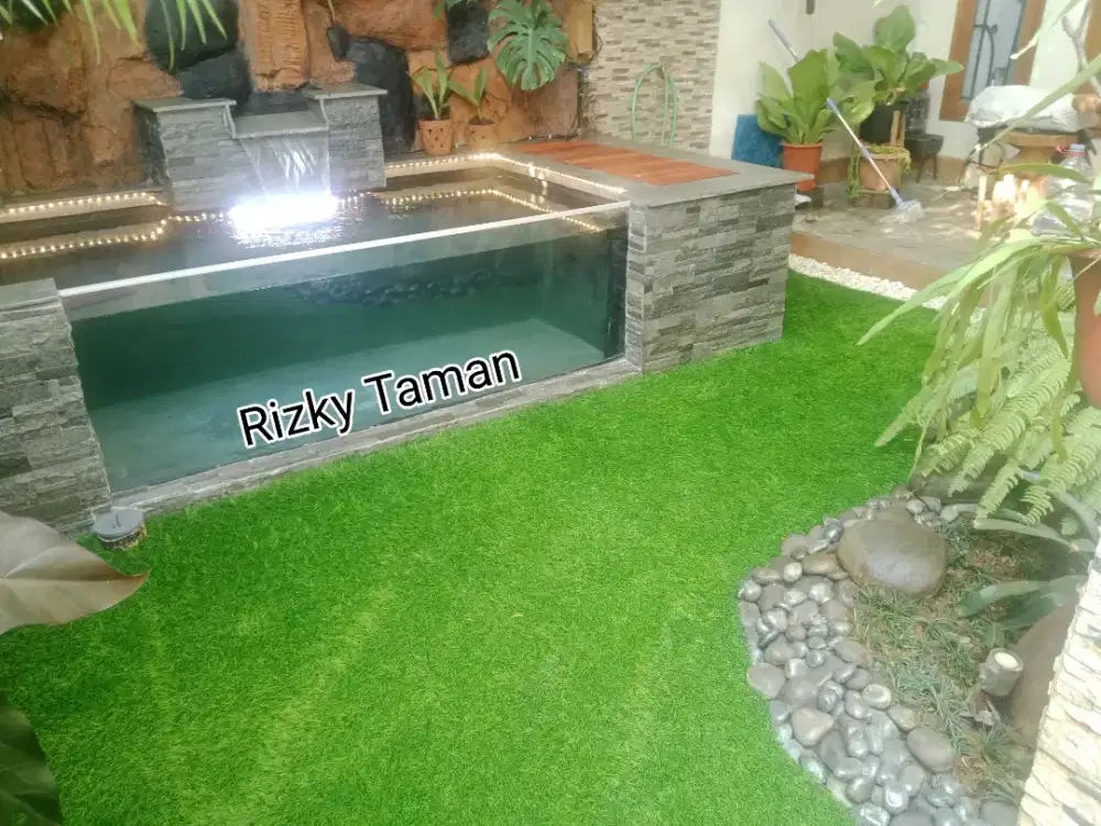 Kolam koi minimalis..