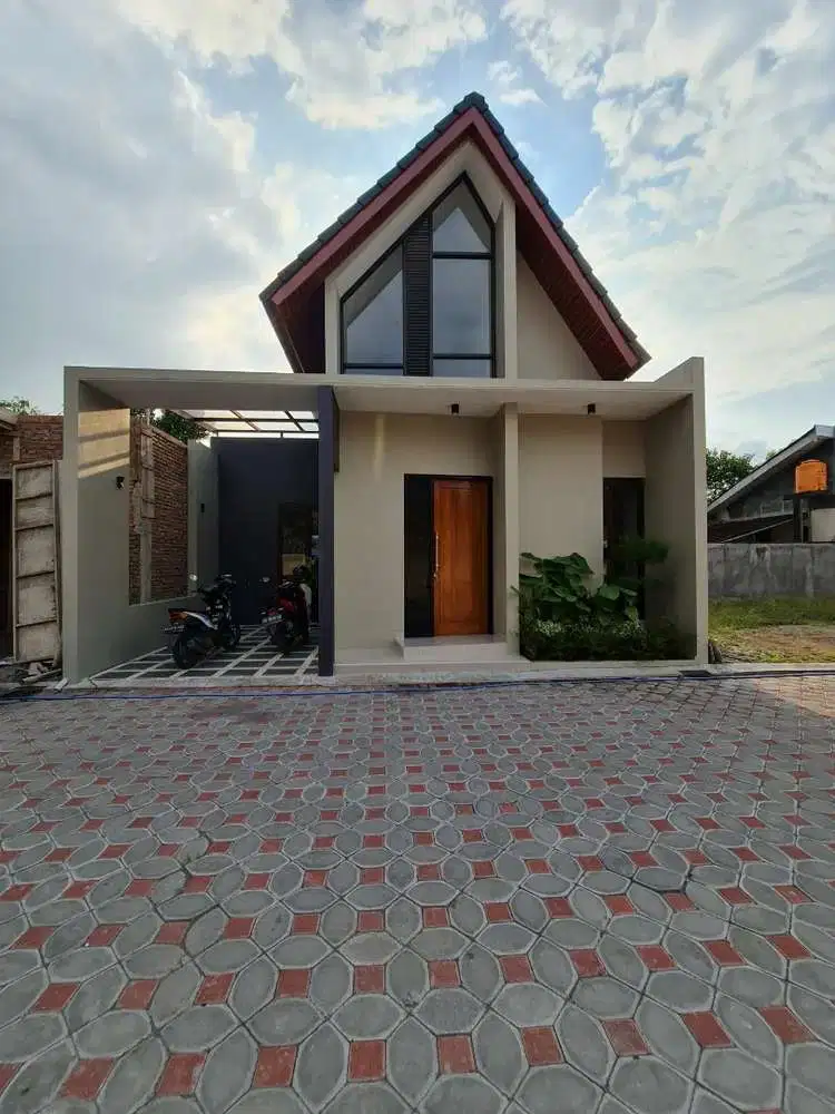 Rumah baru cluster dengan tema skandinavian di colomadu