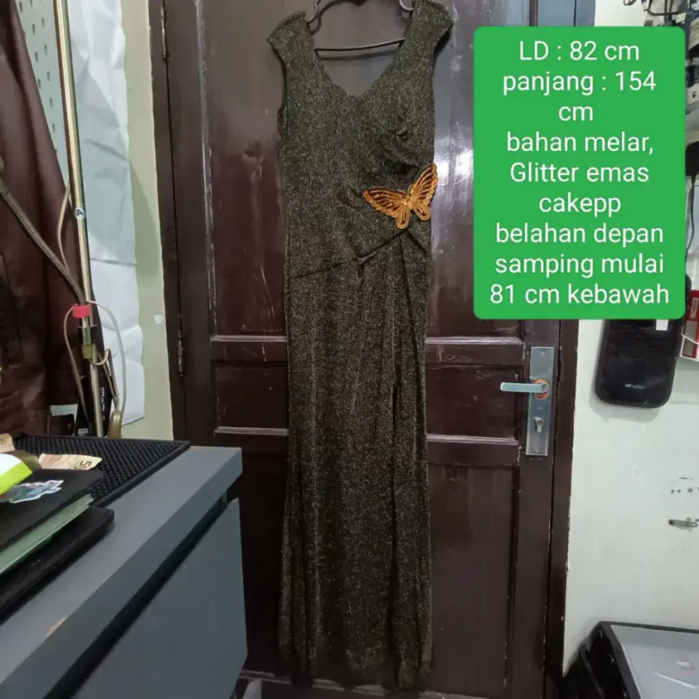 Gaun pesta gaun panjang party dress gaun malam maxi dress