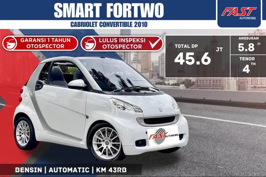 SMART FORTWO 2010 CABRIOLET CONVERTIBLE LOW KM.43RB PJK PJG#F7ST