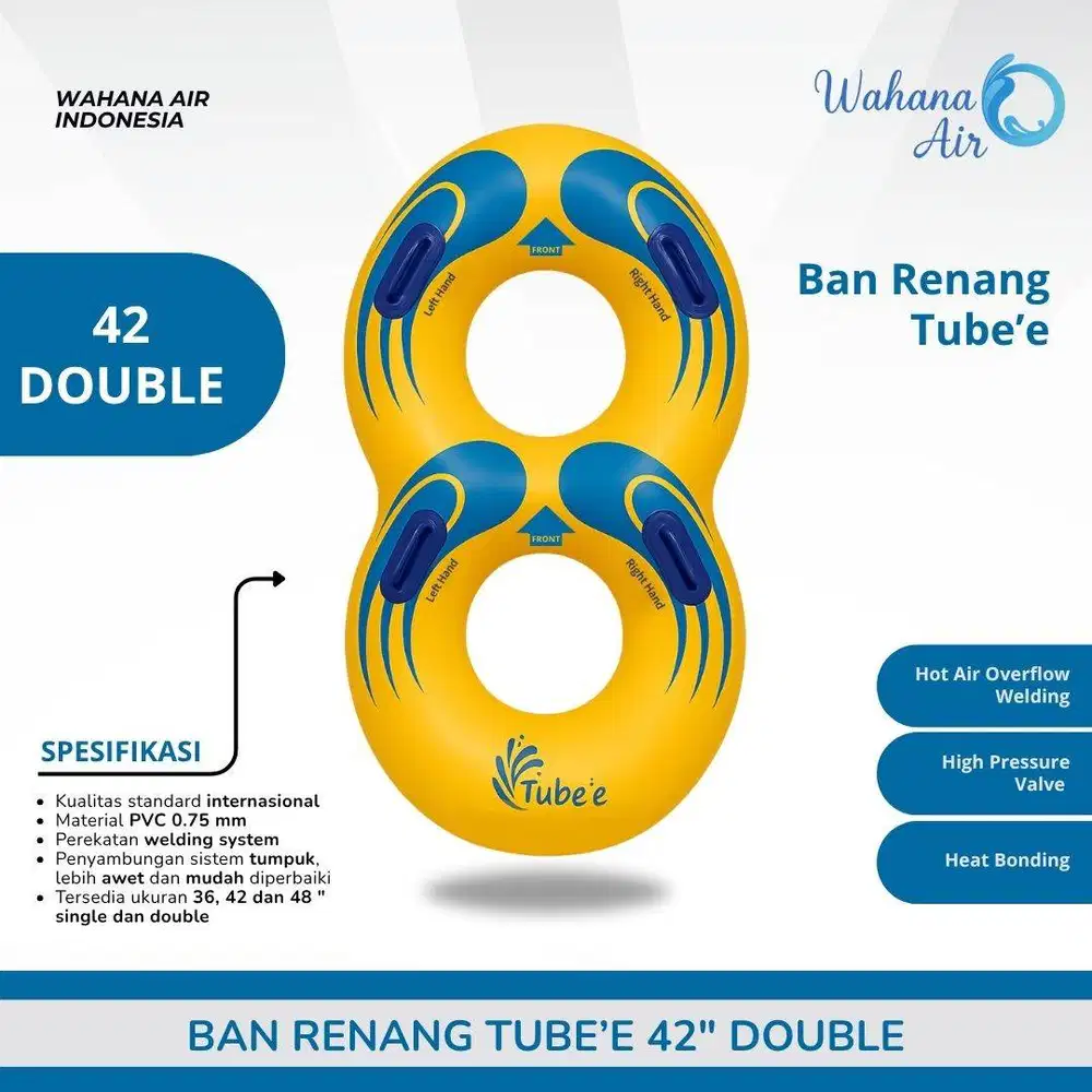 Ban Renang Tube'e Dewasa Anak Watertube Waterpark Waterboom 42 Double