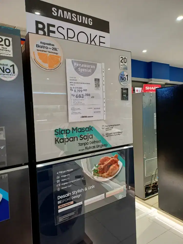 Samsung kulkas 348 liter RT35CB56408ASE