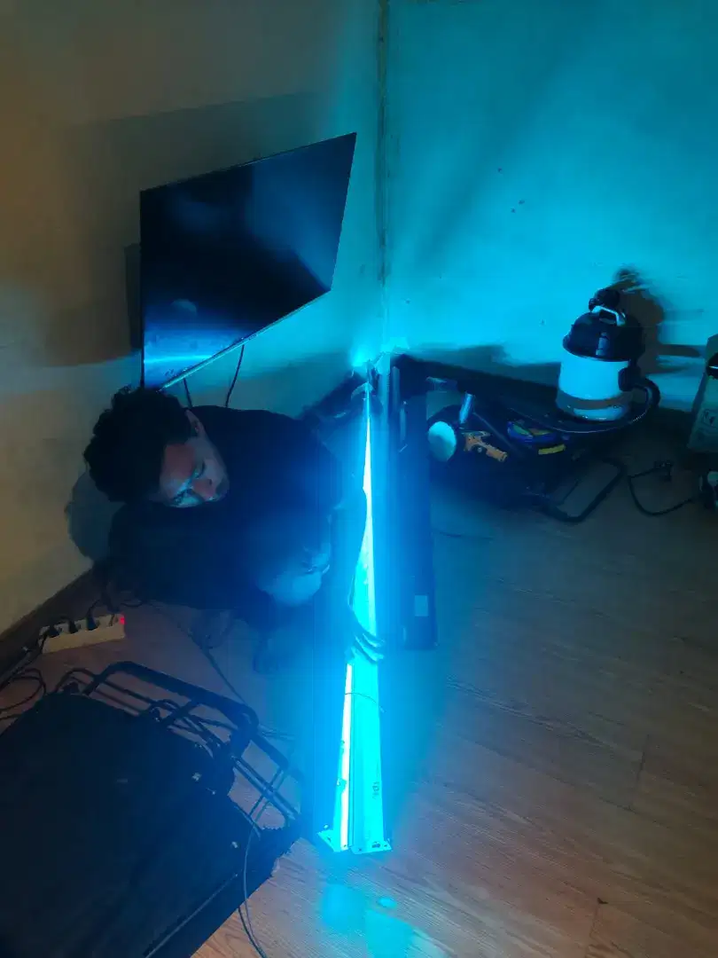 Lampu biru LED gantung / lampu bar / lampu lounge