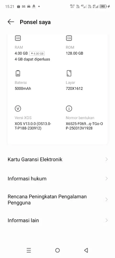Infinix smart 8 8 /128  mulus