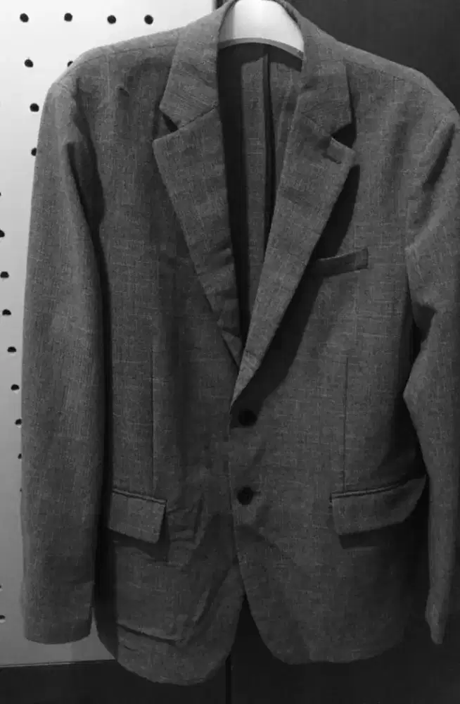 Blazer Jas branded grey. Abu tua