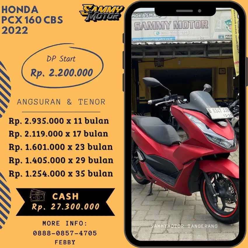 PCX 160 CBS 2022 KM LOW