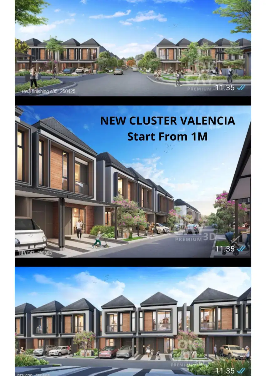 Cluster valencia , metland cibitung , Dp ringan , cicilan ringan