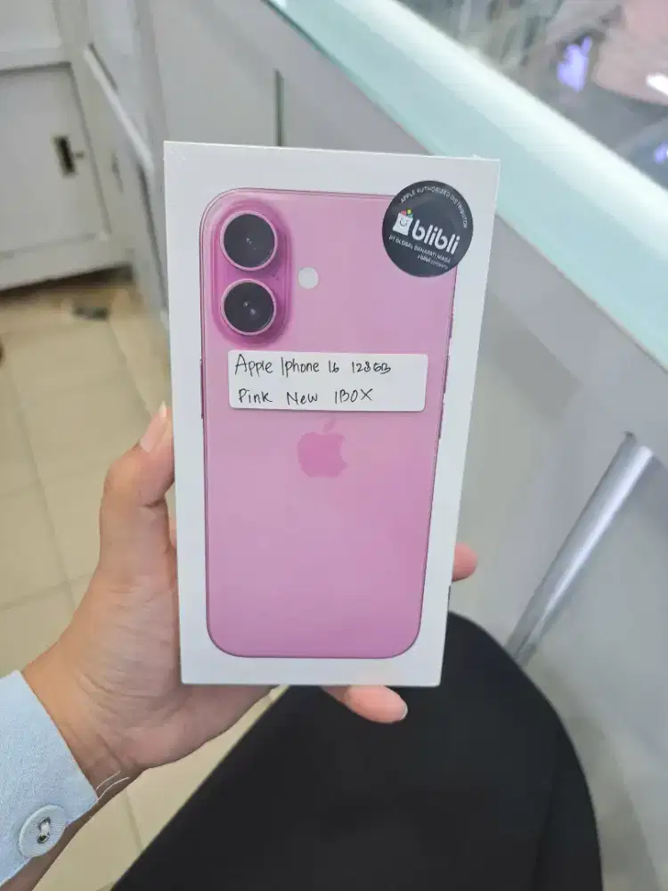 Apple IPhone 16 128GB Pink New Segel Box Garansi IBOX