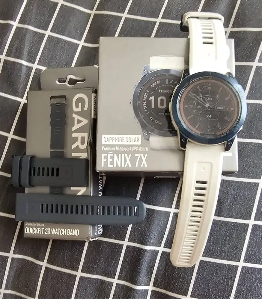 JUAL Murah Garmin fenix 7x sapphire solar - mineral blue titanium