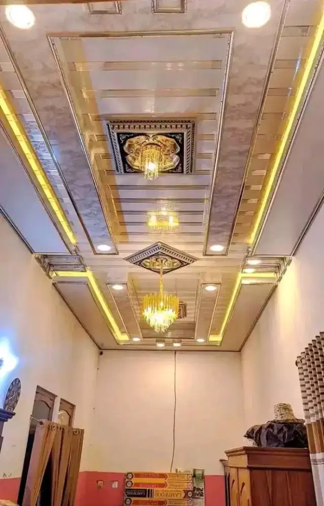 Plafon pvc terpasang rapih