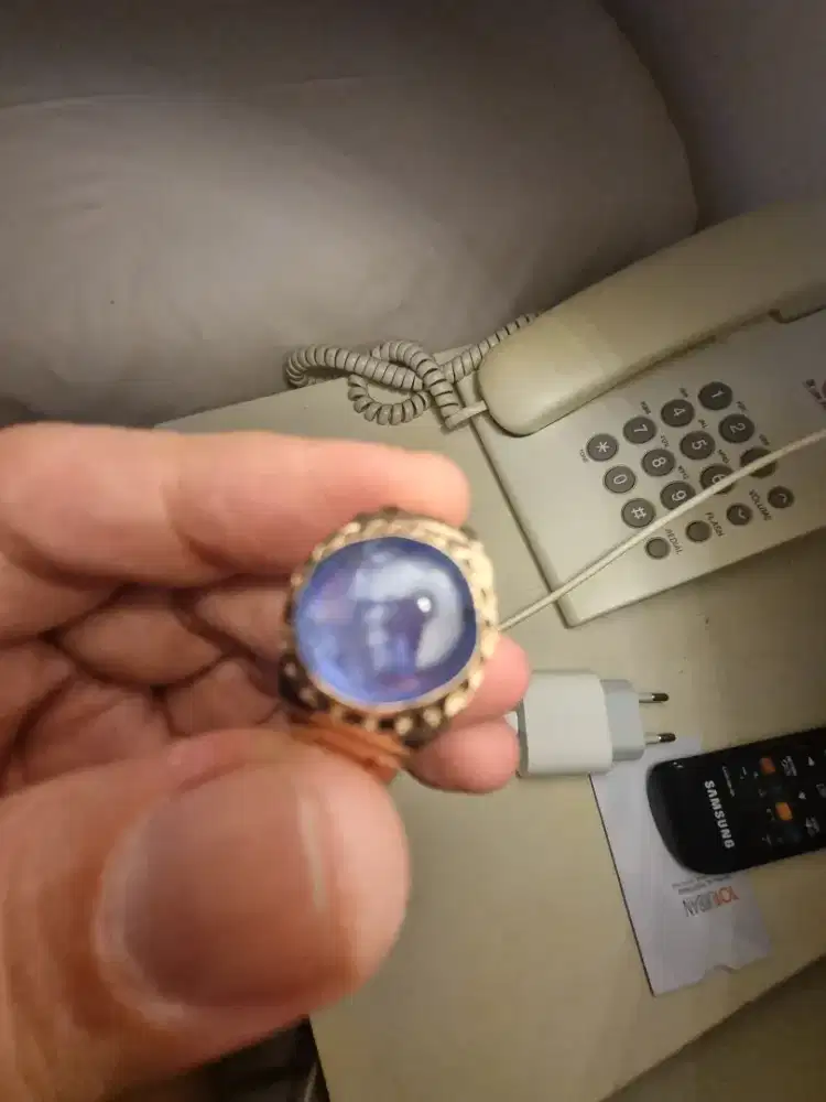 Cincin blus safir natural