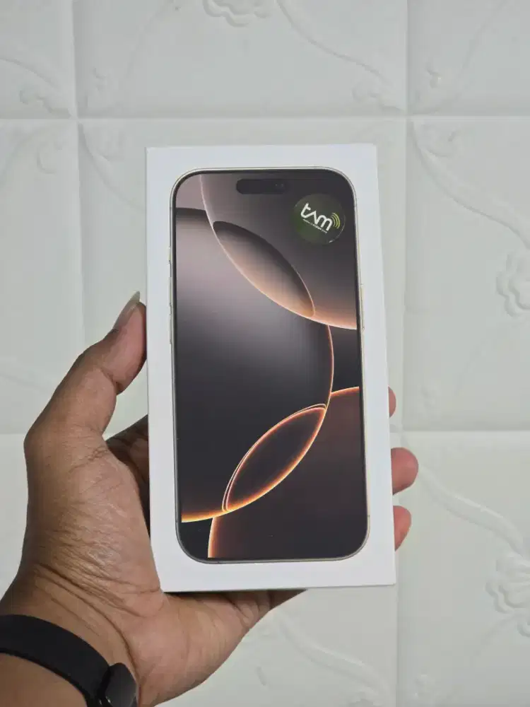 New iPhone 16 Pro 256 Gb Dessert Titanium Resmi iBox