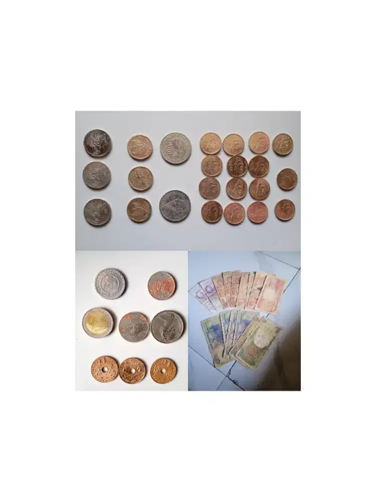 Borongan uang kuno sesuai gambar