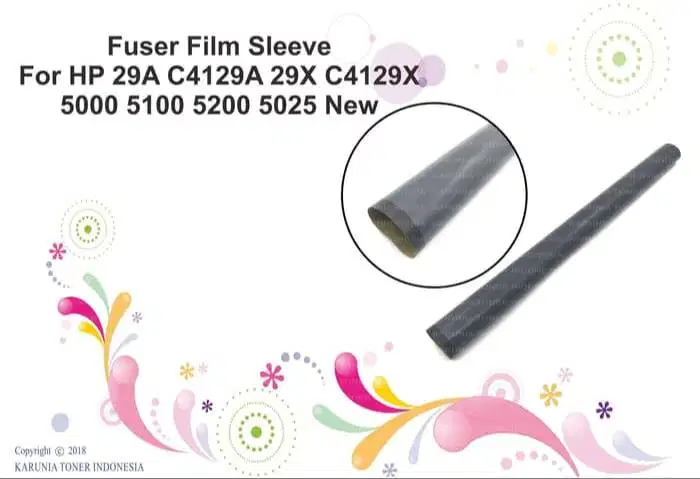 Fuser Film Sleeve For HP 16A 29A C4129A 29X C4129X 5000 5100,5200,5025