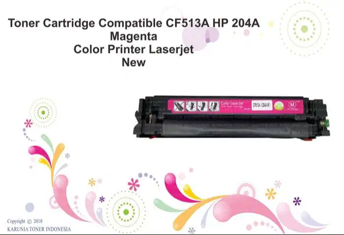 Toner Cartridge Compatible CF513A HP 204A Magenta Color Printer Laser