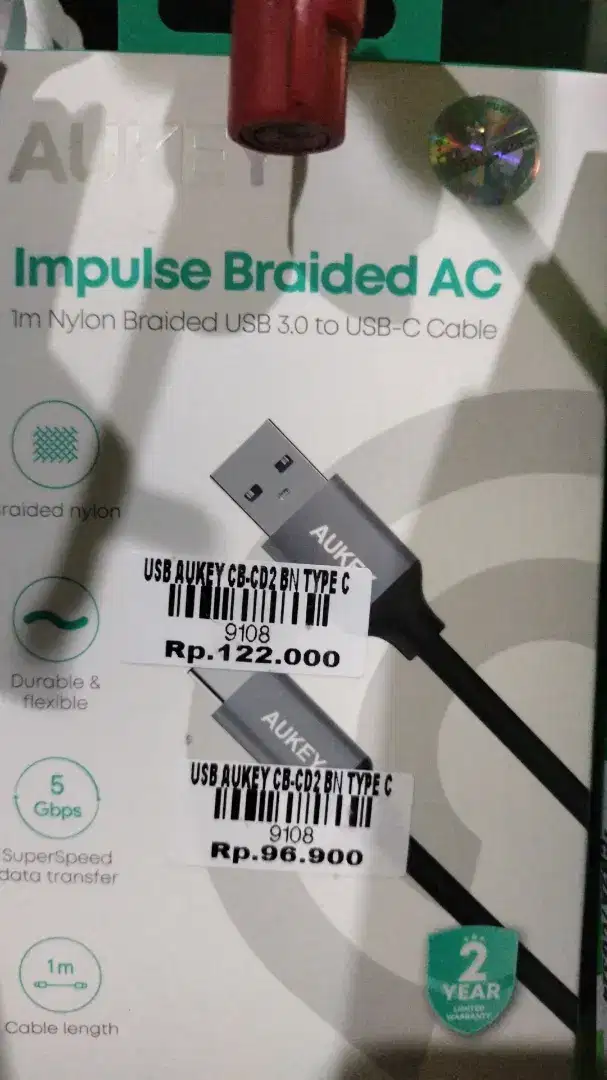 USB AUKEY CB-CD2 BN TYPE-C