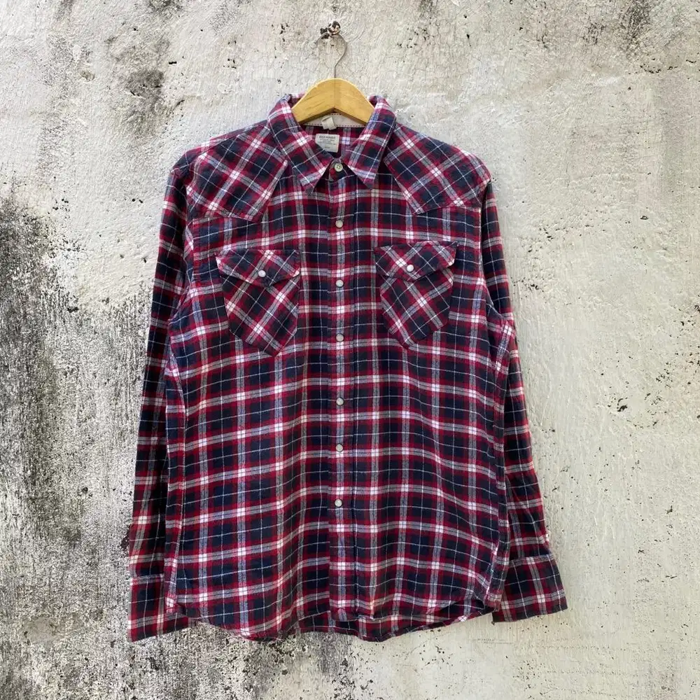 Flanel Back Number - Size L fit XL - Baju Kemeja Flannel