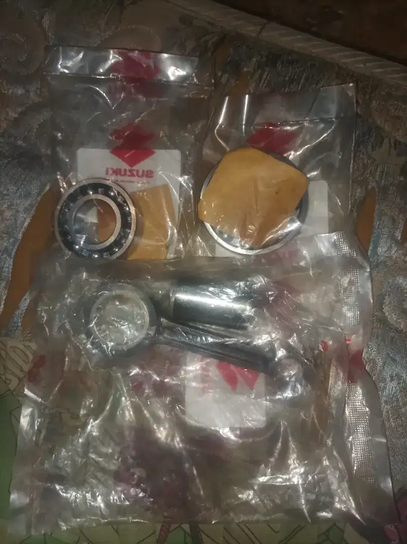 Stang seher dan bearing kruk as smash new
