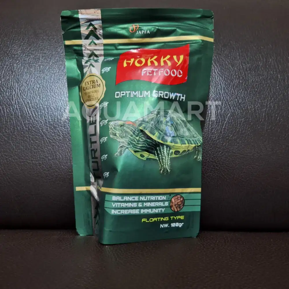 Hokky Turtle 100 gram Optimum Growth - Makanan Kura Kura