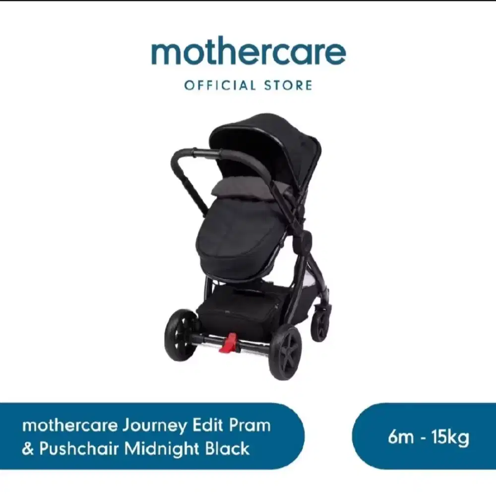 Dijual Stroller Mothercare Journey Edit Midnight Black – BNIB