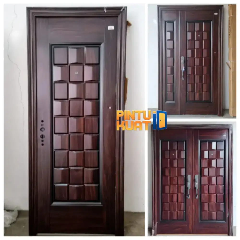 COD Pintu Baja Premium uk tinggi 210/220/230/240 Full Set Siap Pasang