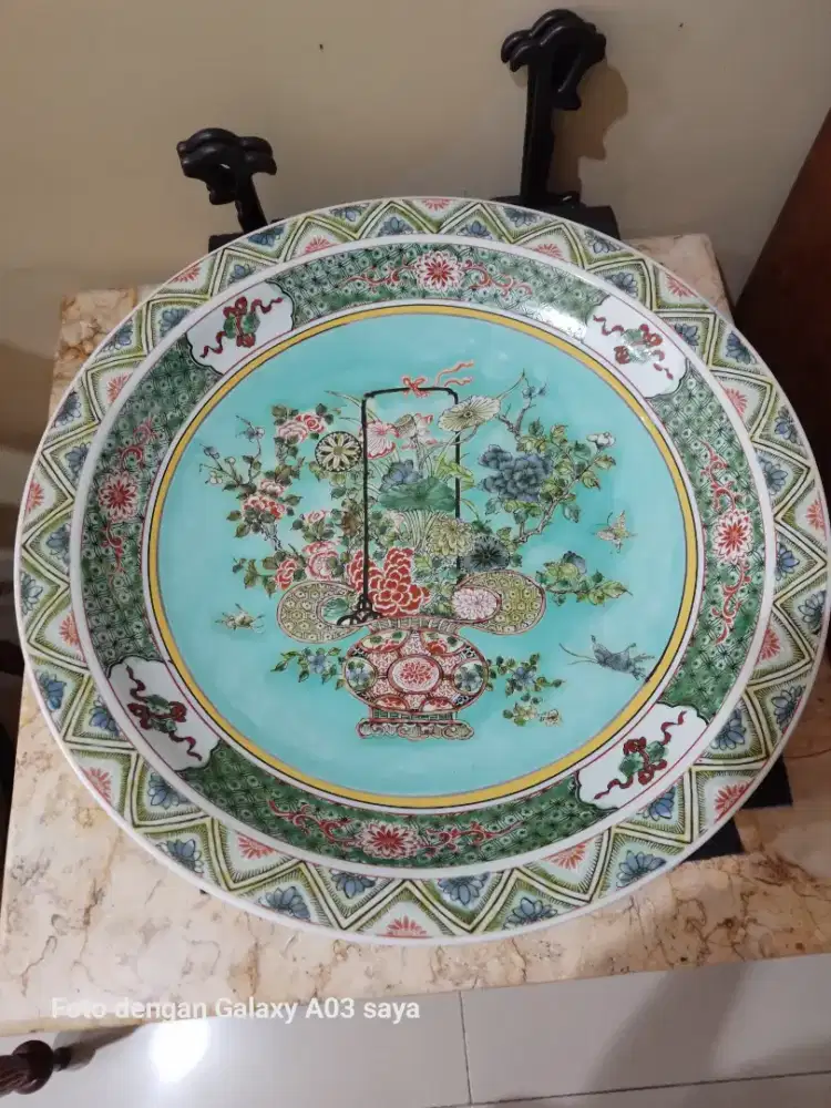 Piring keramik cina nyonyawer jadul diamtr 45cm