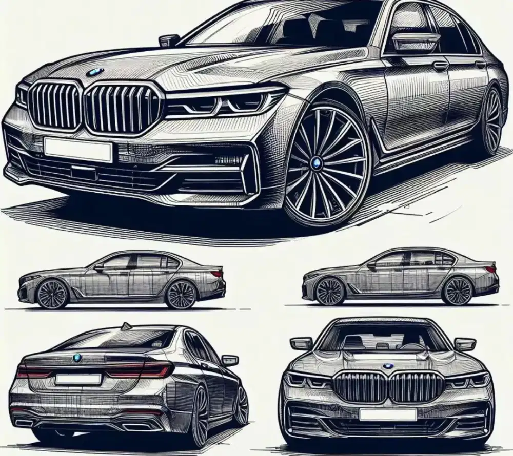 BMW 740li 2022/2023 low km like new, warranty sampai 2028