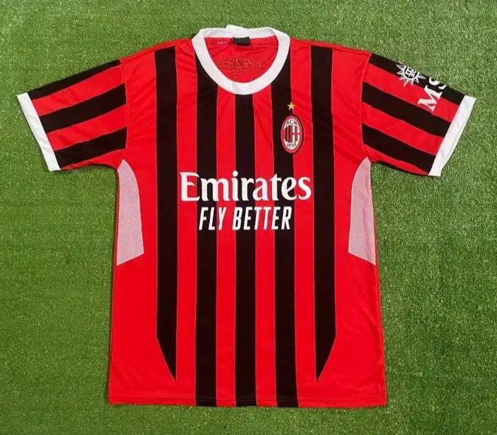 Jersey kaos baju futsal acmilan