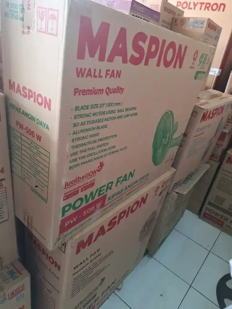 Kipas Angin Maspion Dinding Wall Fan 20 inc Pw-506w