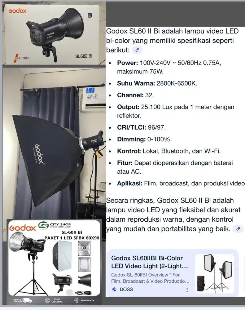 Godox SL 60IIBi LED Video Light White Version