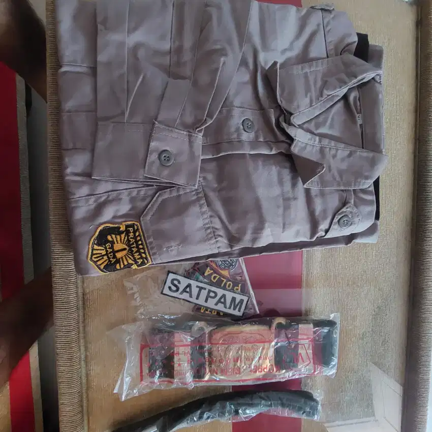 Baju satpam coklat lengkao