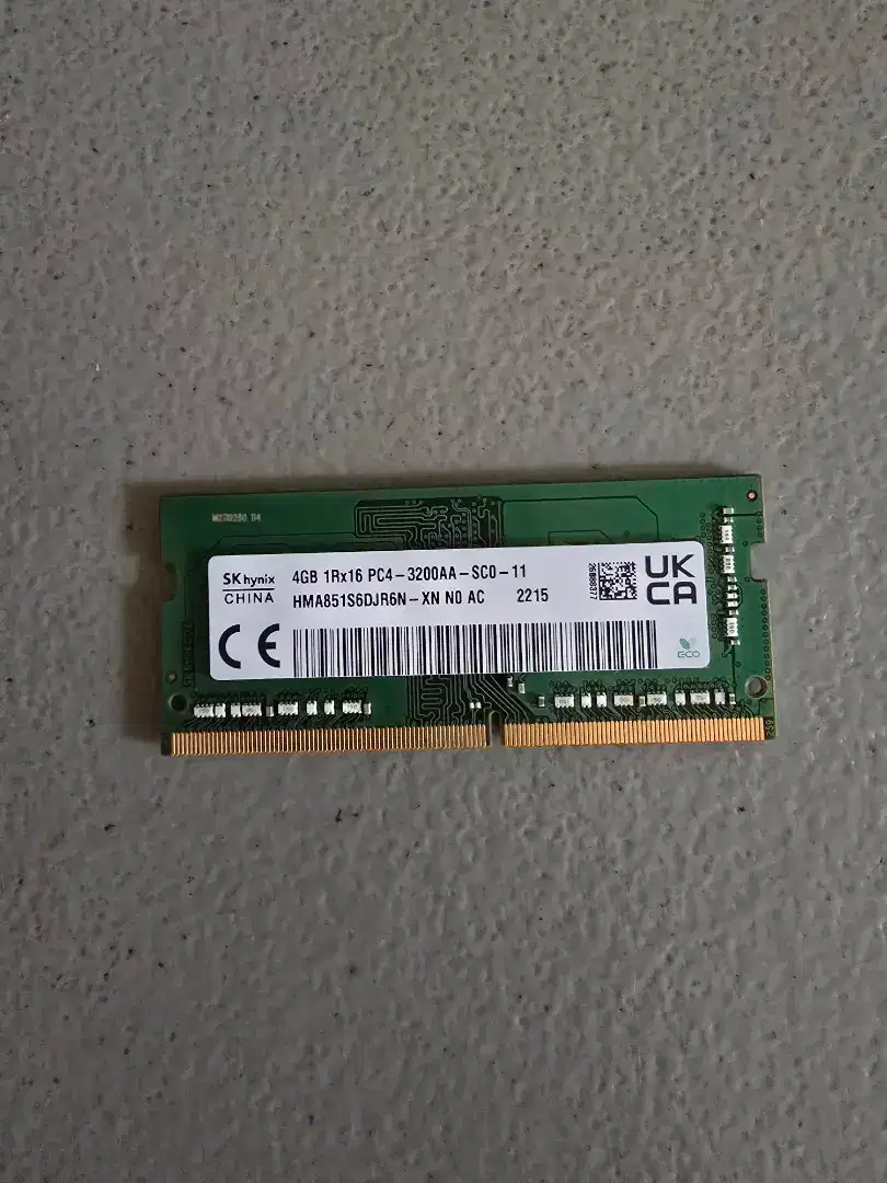 RAM LAPTOP HYNIX 4GB DDR4 3200Mhz Second