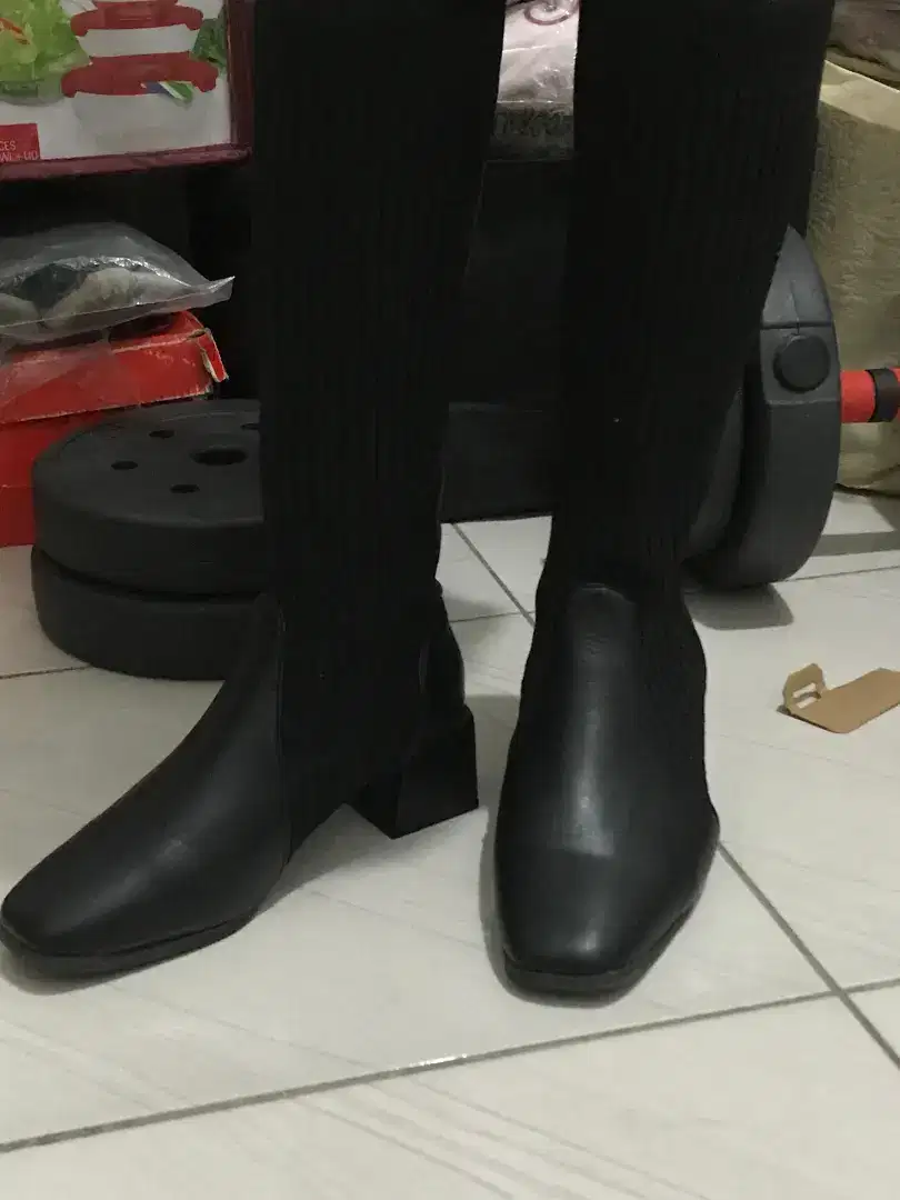 Sepatu Boots Kombinasi