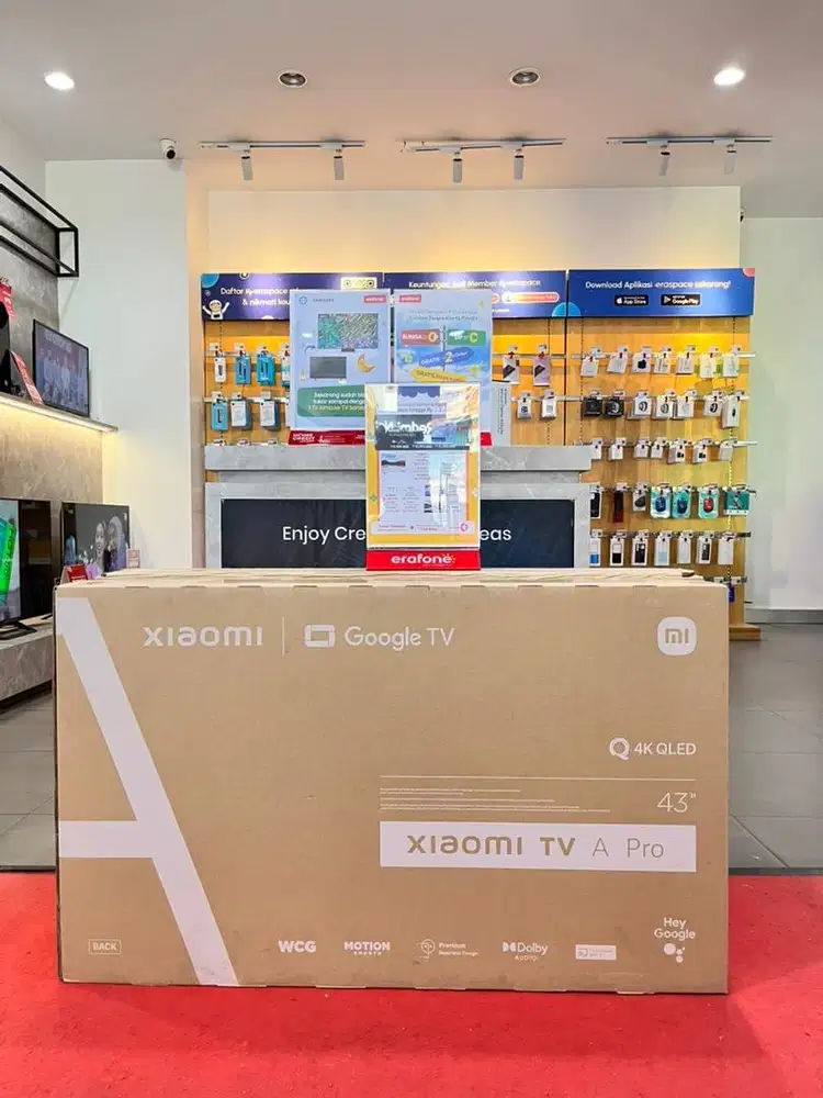 TV XIAOMI GTV 43 A PRO UHD QLED 2025 cashback 800Rb CASH/credit bisa