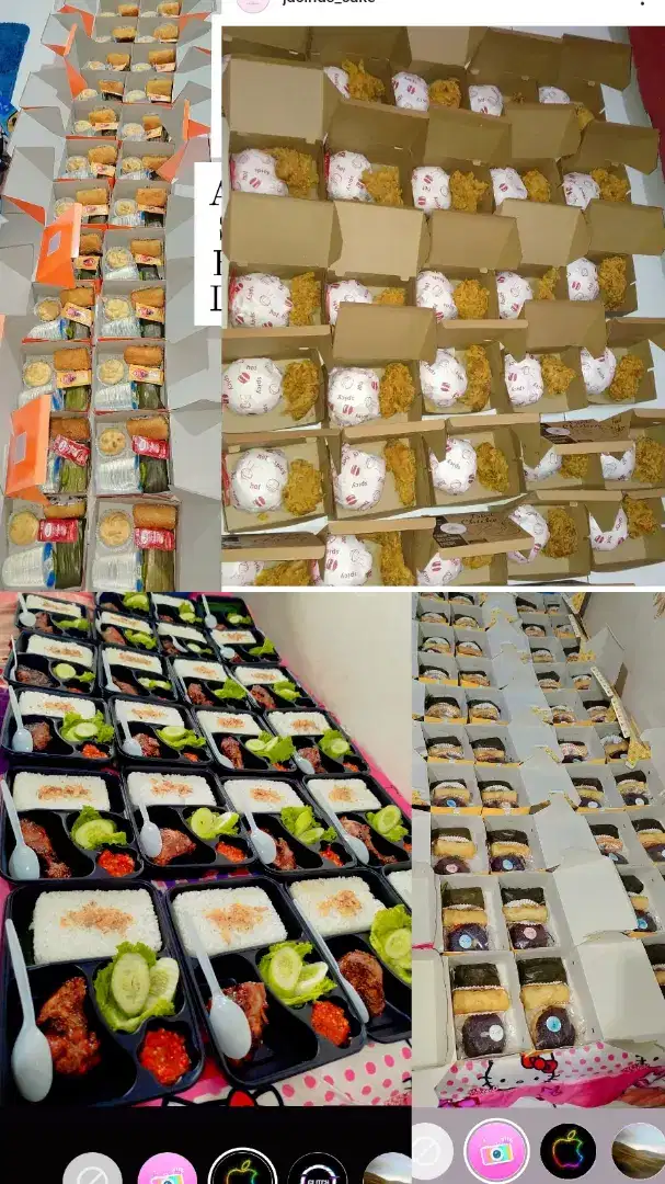 Nasi box 20k snack box 10k bekasi utara sriamur
