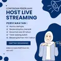 LOWONGAN KERJA – LIVESTREAMER & CONTENT CREATOR CEMILAN