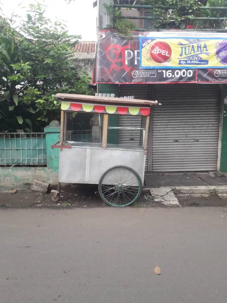 jual gerobak roda gorengan cuanki kupat tahu bubur ayam batagor