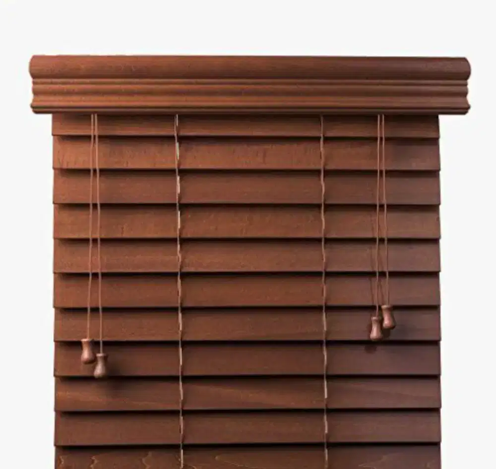 Wooden blind/Tirai kantor/tirai kayu jati asli/gorden modern