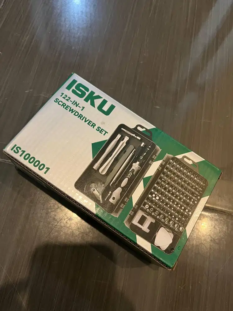 ISKU Obeng Set 122 In 1 Obeng Hp Laptop Komputer Alat Service Reparasi