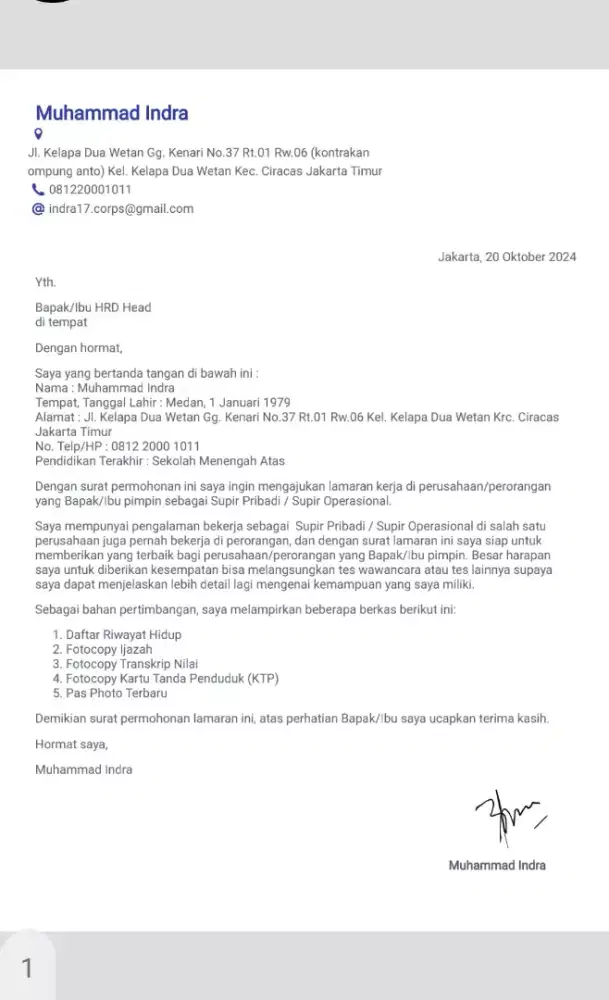 Supir Pengganti (infal) selama Lebaran