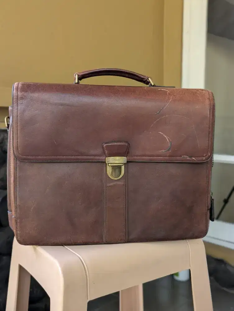 Tas kerja brand Coach original vintage